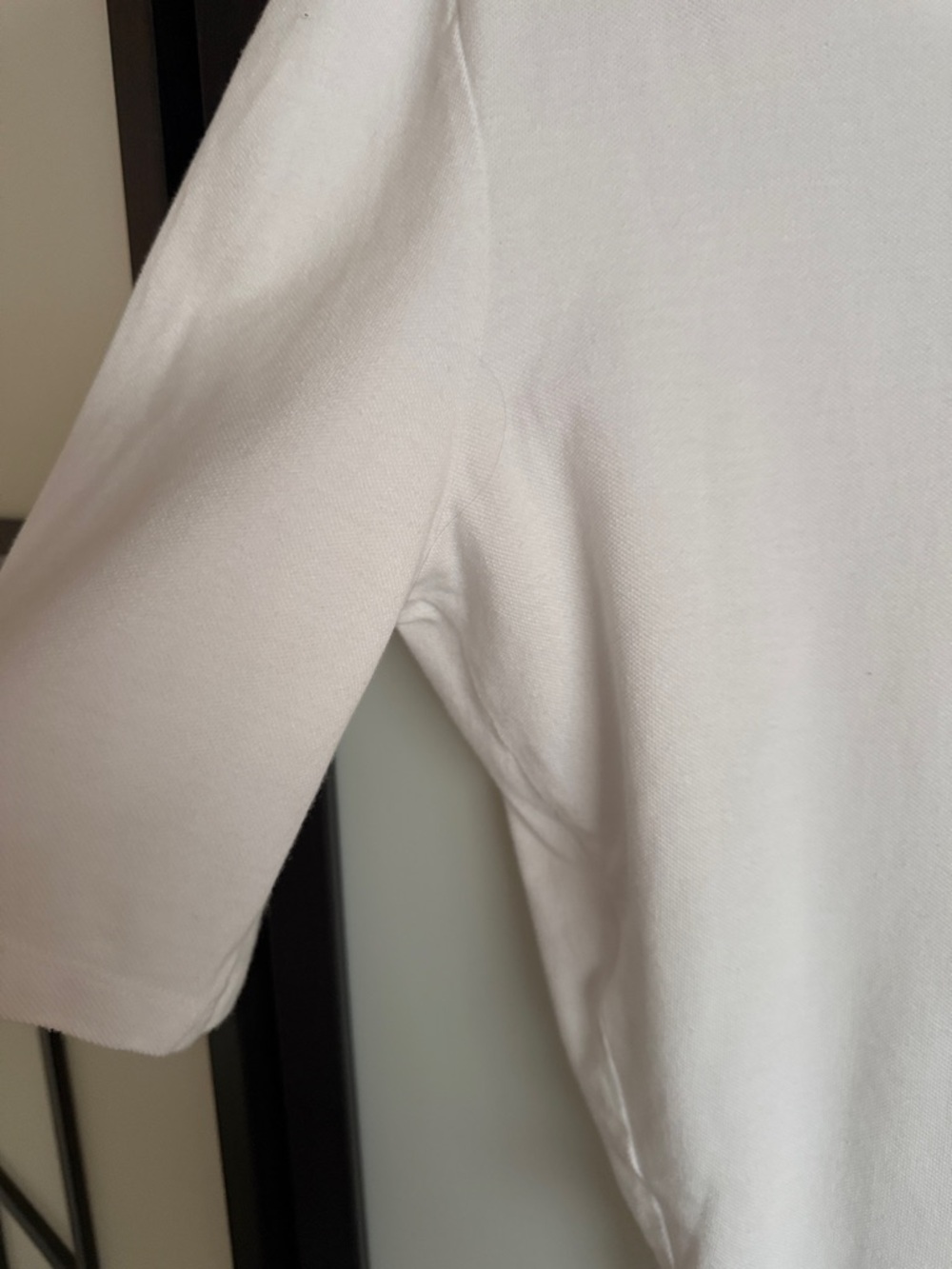 Pushbutton White Structural Drape-Back Button-Up Top - Picture 10 of 16